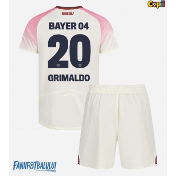 Bayer Leverkusen Alejandro Grimaldo #20 Echipament de Fotbal Replică 2025-26 Copii Deplasare (+ Șorturi)